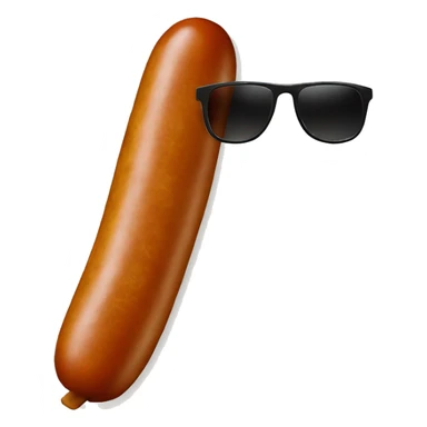 Sausage with sunglasses  sticker