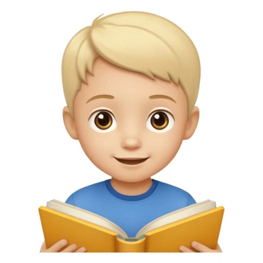 Child + picture book, Library Visitor. sticker