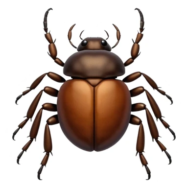 Dung Beetle Brown sticker