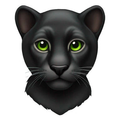 Animal pantera negra con ojos verdes sticker