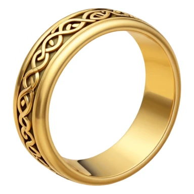 LoTR gold ring sticker