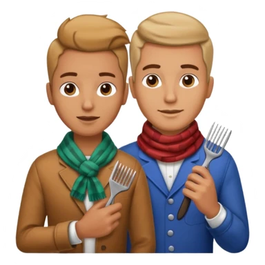 male woman barber sticker