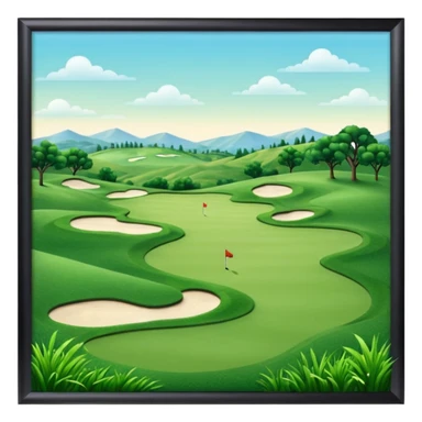 golf course sticker