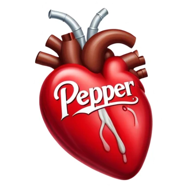 dr pepper heart sticker