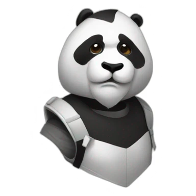 Cro, panda mask sticker