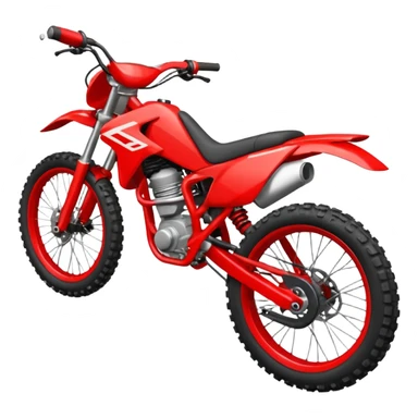red enduro bike sticker