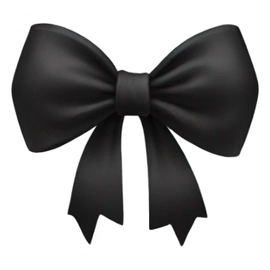 Black bow  sticker