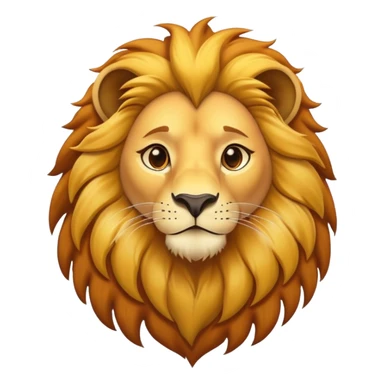 Simba lion with golden mane sticker