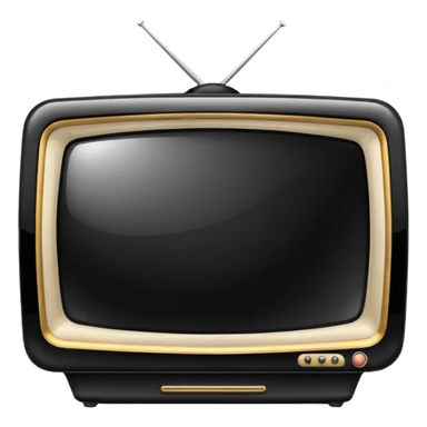 curvy television sticker