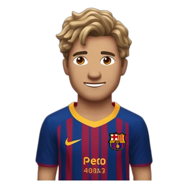 jude bellingham with barça shirt sticker