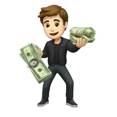 mr beast with money sticker