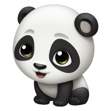 panda with a big cute butt sticker