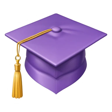 lilac graduation cap sticker