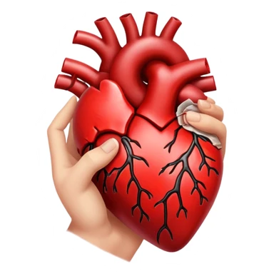 cœur humain arraché dans une main  sticker