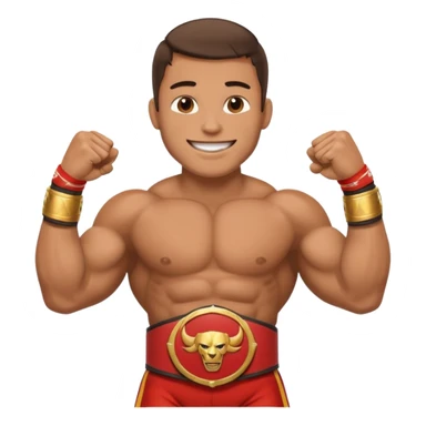  professional-wrestling with champions belt sticker