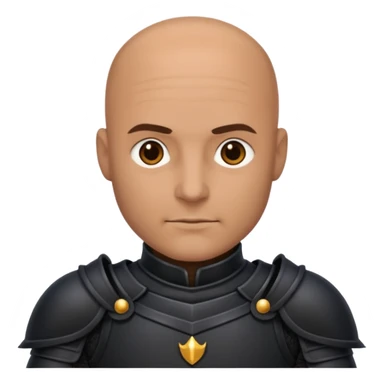 dark bald knight sticker