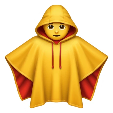 Poncho emoji sticker