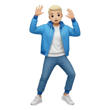 A person doing a tiktok dance sticker