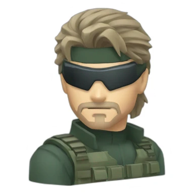 metal gear solid snake sticker