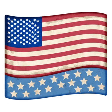 upside down American flag sticker