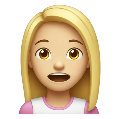 girl Toothache sticker