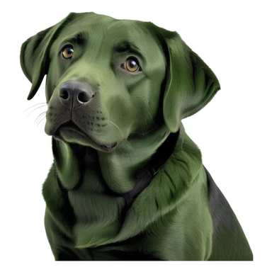 Black Labrador sticker