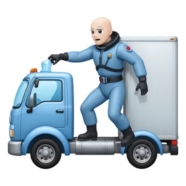  Mr. Freezes Bug killing moving truck  sticker