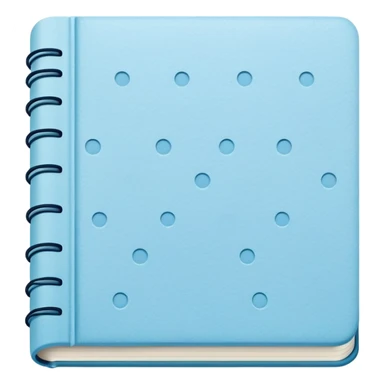 Pastel blue journal dot sticker