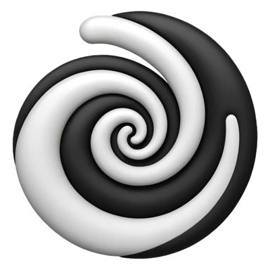 Black and white mix sticker