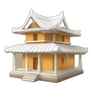Kaju Katli  shape building sticker