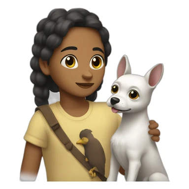 chichua negro con una pequeña mancha blanca en su hocico sticker