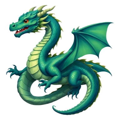 dragon in the sea sticker