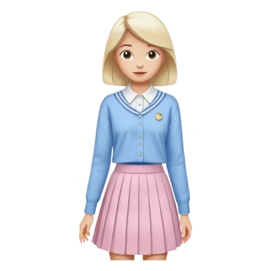 Make me a preppy aesthetic sticker