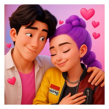 give some differnet expressions to the boy sticker