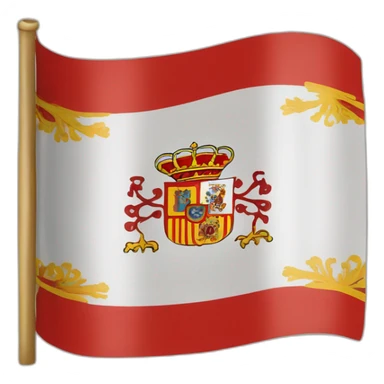 Bandera de España agujero escudo  sticker