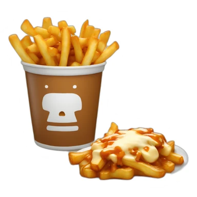 poutine en trotinnette  sticker