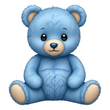 Blue bear sticker