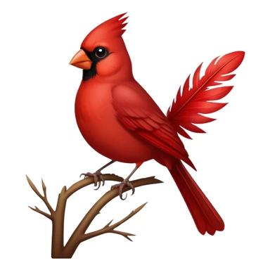 Cardinal bird sticker