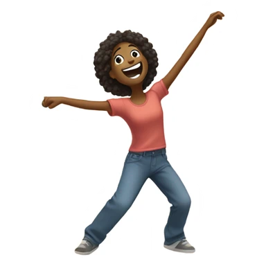 Happy dance sticker
