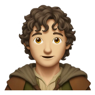 Frodo Beggins the lord of the rings sticker