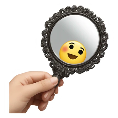 cute little mirror sticker