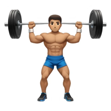 silhouette lifting a light barbell sticker