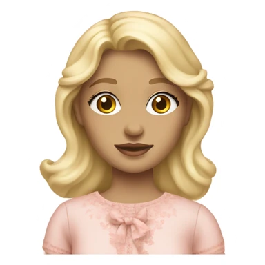 Blonde Girl in loveshackfancy sticker