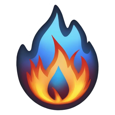 fire and water warning sticker