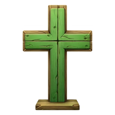 change the red cross emoji color from red to green color sticker