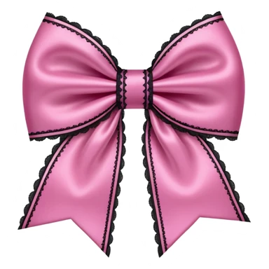 pink gothic bow sticker