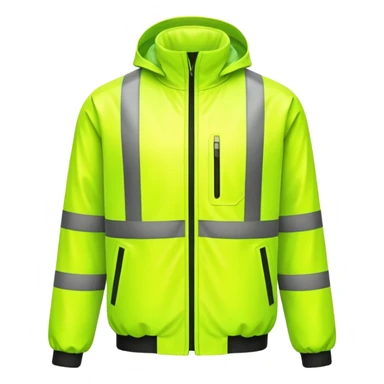 create a realistic emoji of a high-visibility jacket or reflection vest sticker