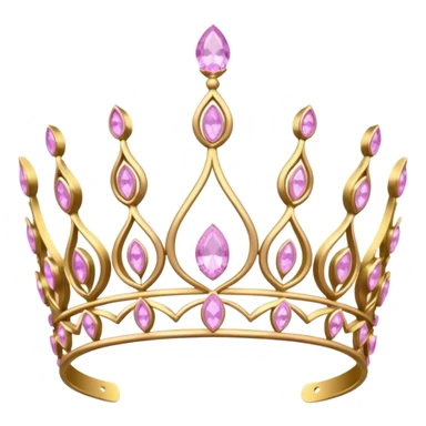 Royal tiara with kunzite stones  sticker