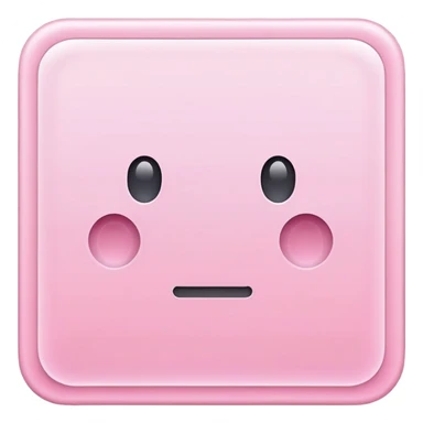 empty pink square sticker