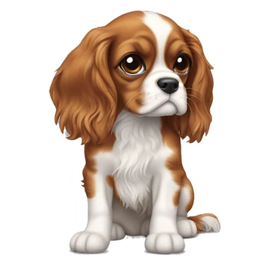 Cavalier King Charles Spaniel puppy sticker